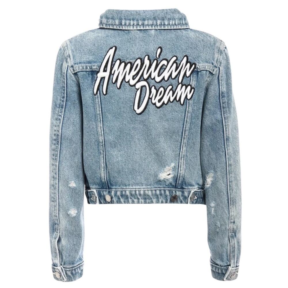 Guess Girls Patchwork Denim Jacket - American Dream Sz 12